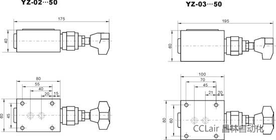 YZ-03-7-50  YZ-03-14-50  YZ-03-21-50  YZ-03-31.5-50   直動(dòng)式溢流閥   