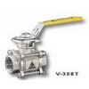 V-358T，三片式全徑不銹鋼球閥