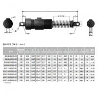 BDE85-50/90/125/165B,BDE115-50/100/150/200/250B,大型可調節液壓緩沖器BDE8550-115250